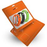 RhinoTech náramky pre Xiaomi Mi Band 6, čierna, oranžová, zelená