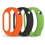 RhinoTech náramky pre Xiaomi Mi Band 7, čierna, oranžová, zelená
