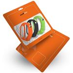 RhinoTech náramky pre Xiaomi Mi Band 7, čierna, oranžová, zelená