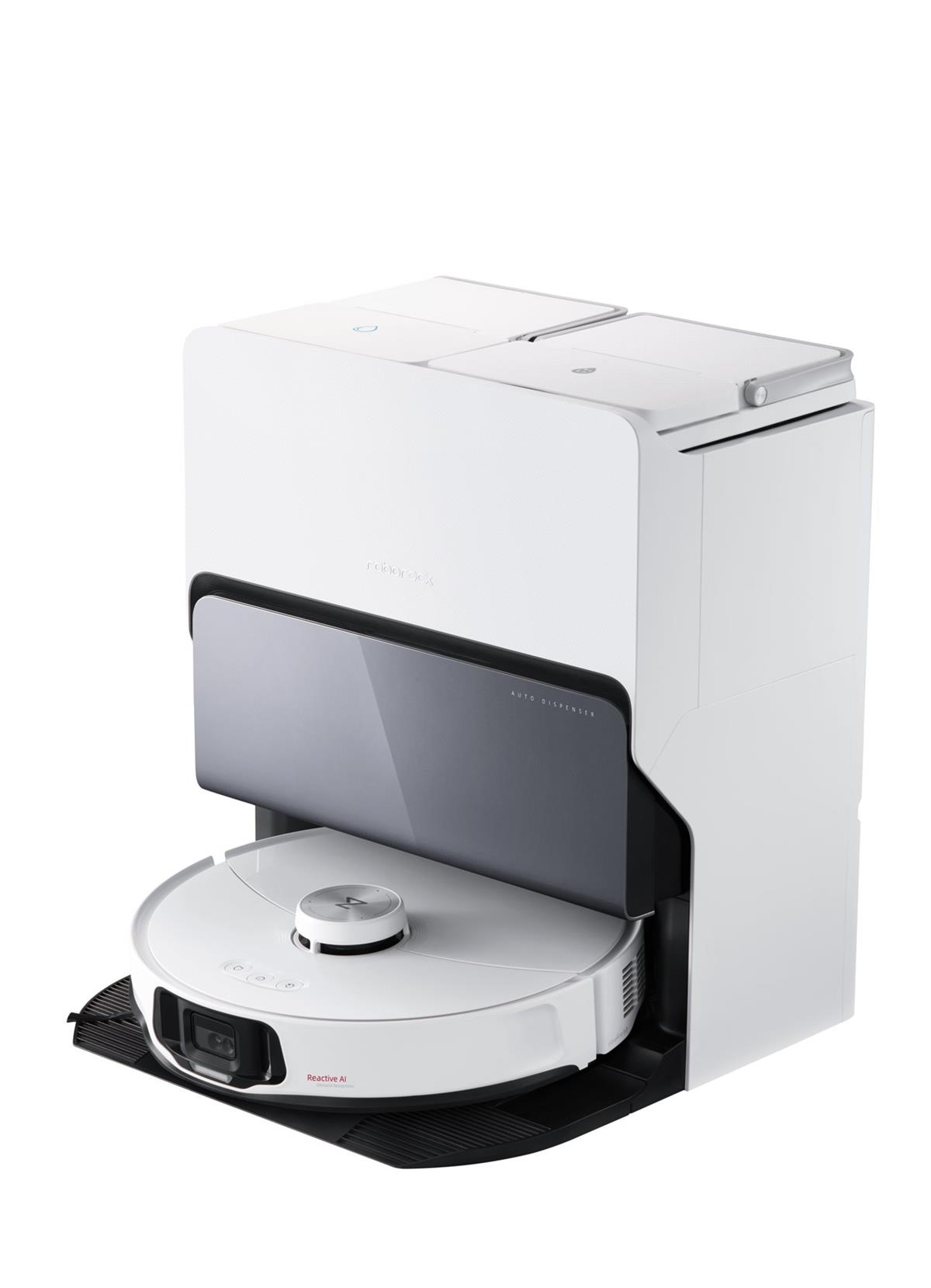 Roborock S8 MaxV Ultra, robotický vysávač s dockom, biely, epp