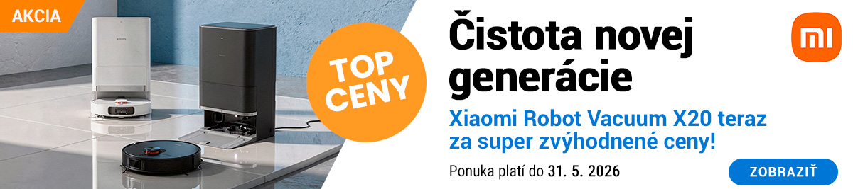 Robotické vysávače Xiaomi Robot Vacuum X20 za TOP ceny!