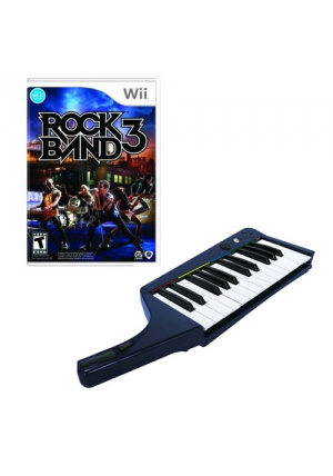 Rock Band 3 Wireless Keyboard + Game Bundle (Wii)