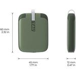 RollingSquare TAU, mini powerbanka 3v1, 1400 mAh, biela