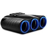 rozbočovač do autozapaľovača 3xCL 120W s nabíjačkou 3x USB 3,1A s káblom