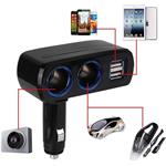rozdvojka do autozapaľovača, 2x USB, 80W, podsvietené CL výstupy