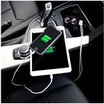 rozdvojka do autozapaľovača, 2x USB, 80W, podsvietené CL výstupy