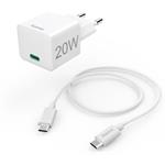 rýchla USB nabíjačka USB-C PD/QC 20 W, kábel USB-C 1 m