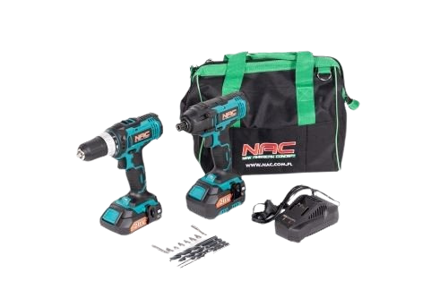 Sada náradia NAC aku skrutkovač + rázový uťahovač CDB-ID-20V