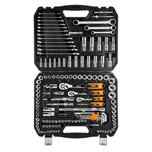 Sada nástrčných kľúčov, 08-668, šesťhranné a predlžené nástrčné hlavice, bity, z chróm-vanadiovej ocele, Neo Tools