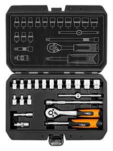 Sada nástrčných kľúčov, 10-230, 20 ks, veľkosť 1/4, kufrík,, NEO TOOLS