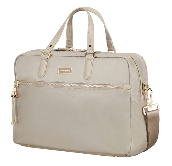 Samsonite Karissa Biz Bailhandle 15,6´´ 2 Comp Light Taupe