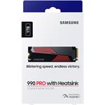 Samsung 990 PRO, SSD M.2, 1TB, s chladičom, (rozbalené)