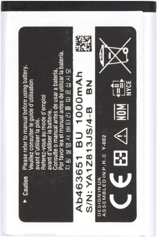 Samsung AB463651BE batéria Li-Ion 1000mAh, OEM