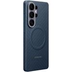 Samsung Carbon magnetický kryt pre Galaxy S26 Ultra, tmavo-modrý