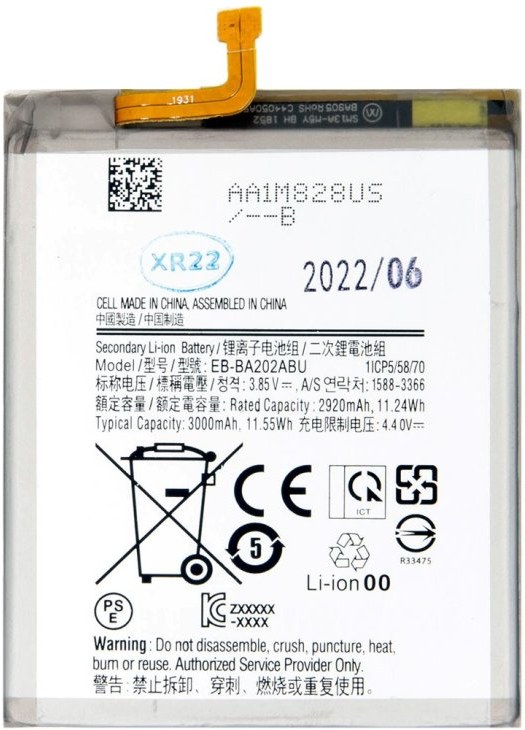 Samsung EB-BA202ABE batéria Li-Ion 3000mAh, OEM