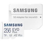 Samsung EVO Plus micro SDXC, 256 GB + SD adaptér