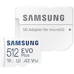 Samsung EVO Plus micro SDXC, 512GB + SD adaptér