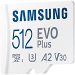 Samsung EVO Plus micro SDXC, 512GB + SD adaptér, (rozbalené)