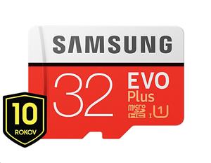 Samsung EVO Plus microSDHC 32 GB + SD adaptér