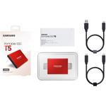 Samsung externý SSD T5 500 GB, červený