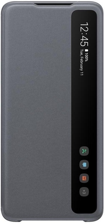 Samsung, Flipové puzdro Clear View S20 Ultra, sivé