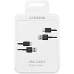 Samsung kábel USB na USB-C 1,5m, 2pack, čierny