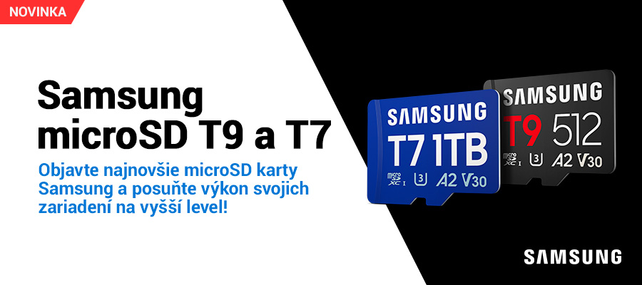 Samsung má nové microSD karty - T7 a T9