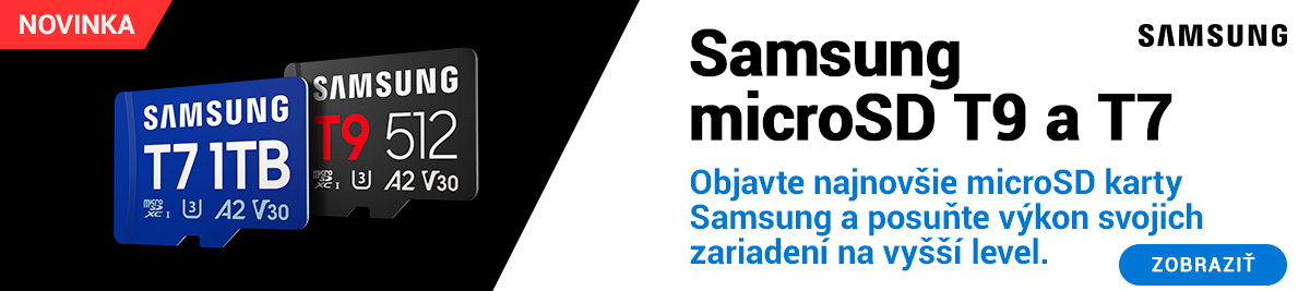 Samsung má nové microSD karty - T7 a T9