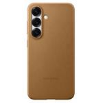 Samsung ochranný kryt z vegánskej kože pre S25, zlatý