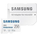 Samsung PRO Endurance micro SDXC, 256GB + SD adaptér