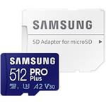 Samsung PRO Plus micro SDXC, 512GB + SD adaptér