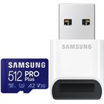 Samsung Pro PLUS micro SDXC, 512GB + USB adaptér