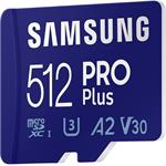 Samsung Pro PLUS micro SDXC, 512GB + USB adaptér