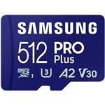 Samsung Pro Plus MicroSDXC 2023, 512GB + USB adaptér