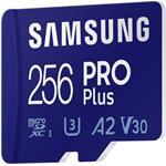 Samsung PRO Plus MicroSDXC, 256GB + USB adaptér