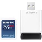 Samsung PRO PLUS SDXC, 256GB + USB adaptér