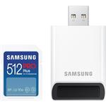 Samsung PRO Plus SDXC 512 GB + USB adapter