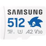 Samsung PRO Plus Sonic the Hedgehog, microSDXC, 512 GB + SD adaptér