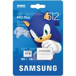 Samsung PRO Plus Sonic the Hedgehog, microSDXC, 512 GB + SD adaptér