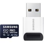 Samsung PRO Ultimate micro SDXC, 512GB + USB adaptér
