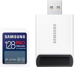 Samsung PRO Ultimate SDXC, 128GB  + USB adaptér