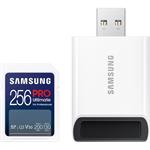 Samsung PRO Ultimate SDXC, 256GB + USB adaptér