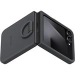 Samsung Silikónový kryt s krúžkom pre Galaxy Z Flip 7 FE, čierny