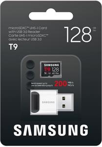 Samsung T9, microSDXC karta, 128 GB + USB Adaptér