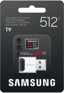 Samsung T9, microSDXC karta, 512 GB + USB Adaptér