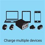 Sandberg 3v1 TravelCharger USB-C/A PD 65W, biela