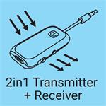 Sandberg adaptér Bluetooth Audio Link 2in1 Tx Rx, (rozbalené)