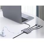 Sandberg All-In-1 adaptér USB-C/DP/miniDP na HDMI M/M, prepojovaci, 2,0m