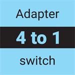 Sandberg All-In-1 adaptér USB-C/DP/miniDP na HDMI M/M, prepojovaci, 2,0m
