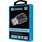Sandberg Bluetooth 5.0 Audio USB prijímač, čierny